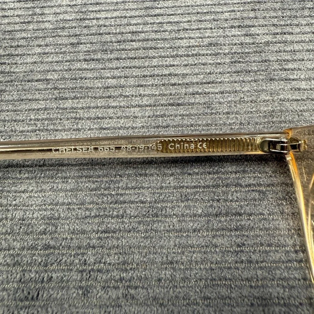 Warby Parker Chelsea 665 Eyeglasses Frames Crystal‎ Champagne Amber 48-19-145